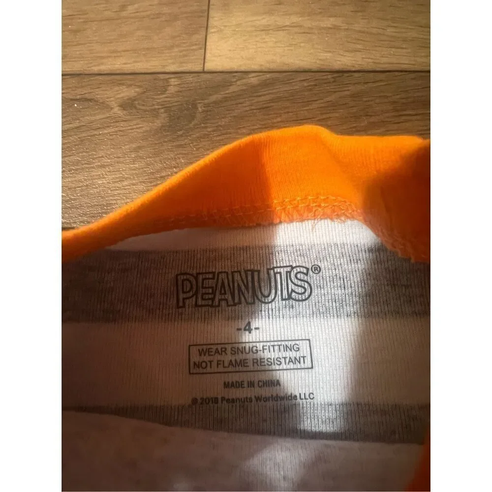 Peanuts Snoopy Boo Halloween 2pc Jammy Set Kids Size 4 NEW